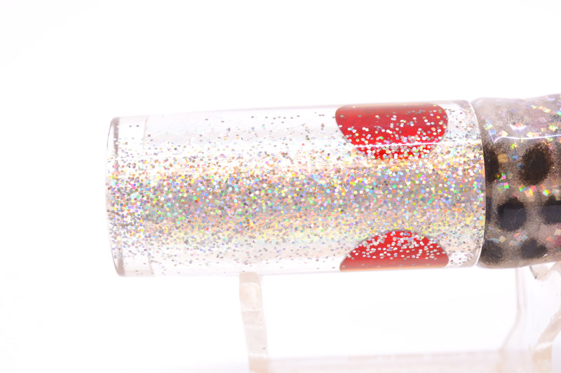 TANTRUM Lures Ice Rainbow Scale Silver Back Small AMN 7" 2.3oz Skirted Milky White