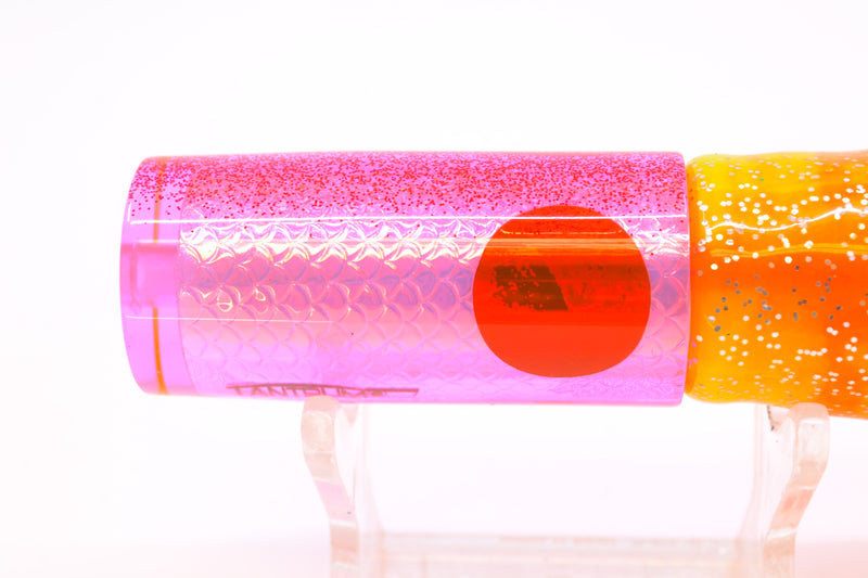 TANTRUM Lures Pink Rainbow Scale Red Back Small AMN 7" 2.3oz Skirted Electric Chicken