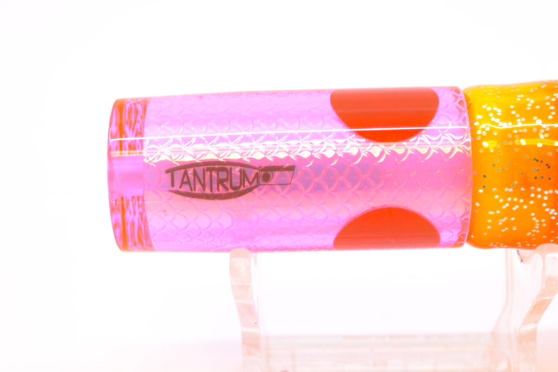 TANTRUM Lures Pink Rainbow Scale Red Back Small AMN 7" 2.3oz Skirted Electric Chicken