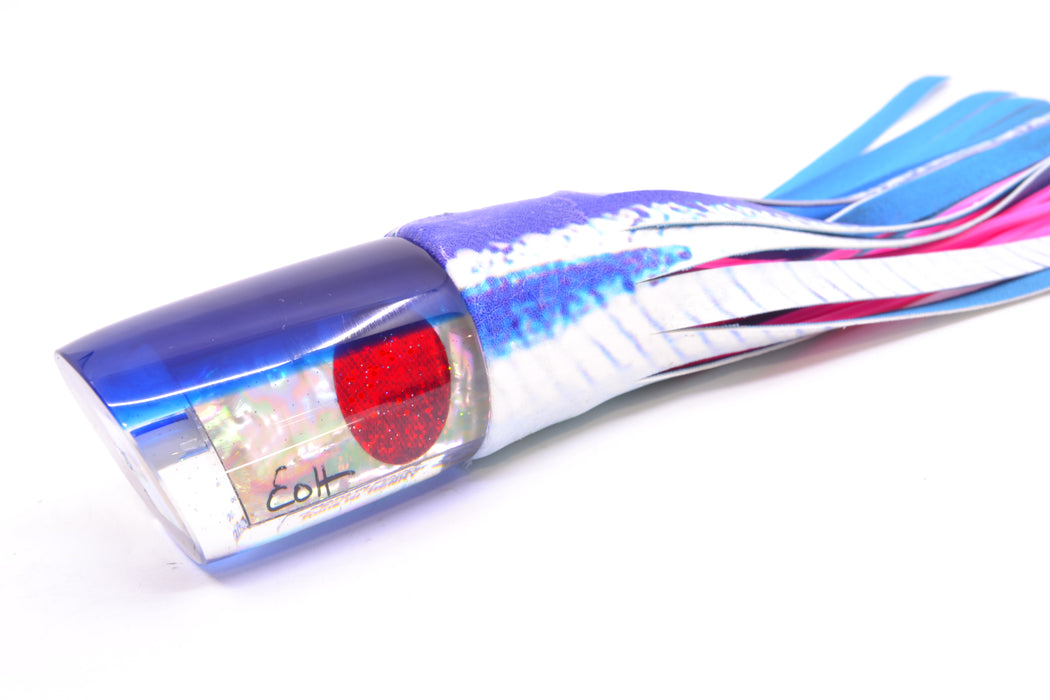 Marlin Magic Lures White Awabi Blue Back Red Eyes Henry 12" 9.8oz ALV Vinyl Ballyhoo