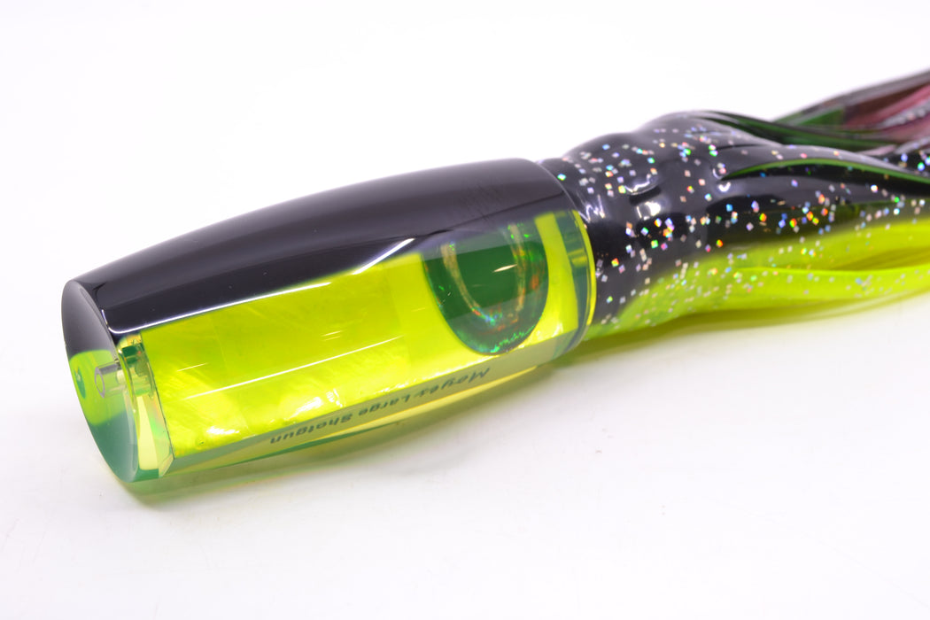 Moyes Lures Chartreuse MOP Black Back Large Shotgun 12" 7.8oz Skirted Magic Johnson
