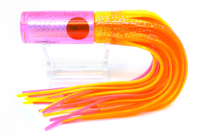 TANTRUM Lures Pink Rainbow Scale Red Back Small AMN 7" 2.3oz Skirted Electric Chicken