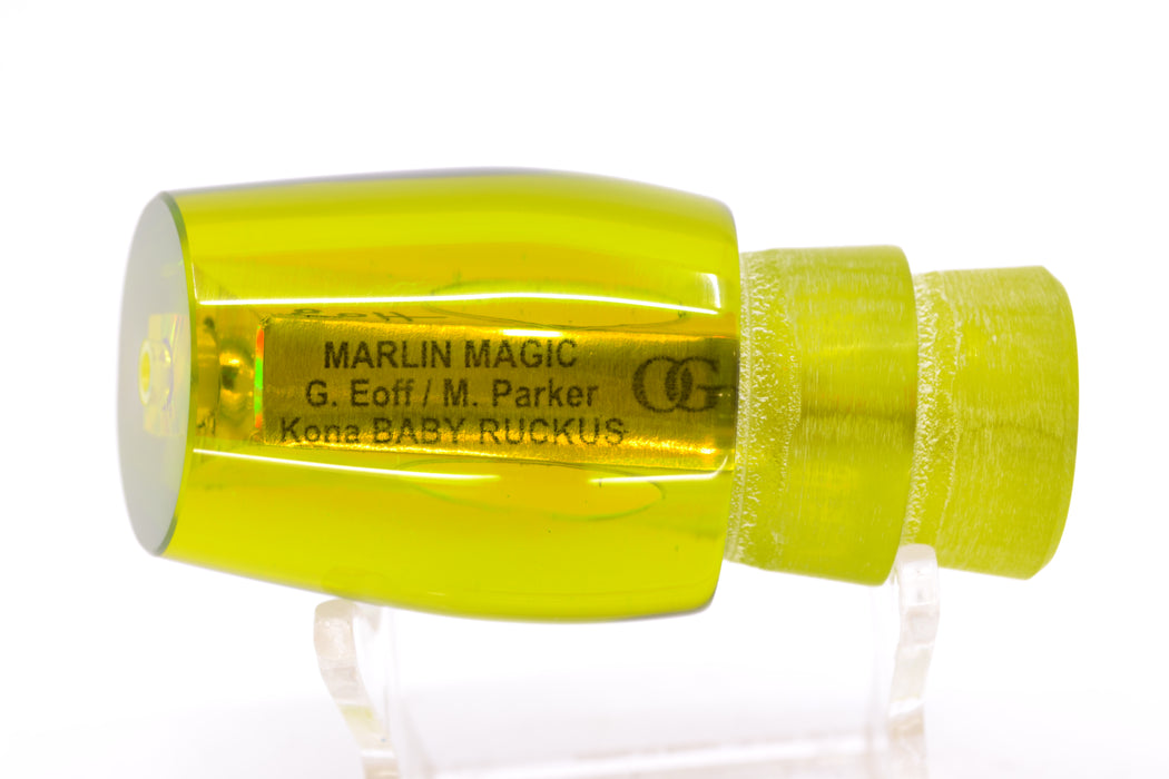 Marlin Magic Lures Green/Gold Awabi Taxi Eyes Baby Ruckus 10" 4oz