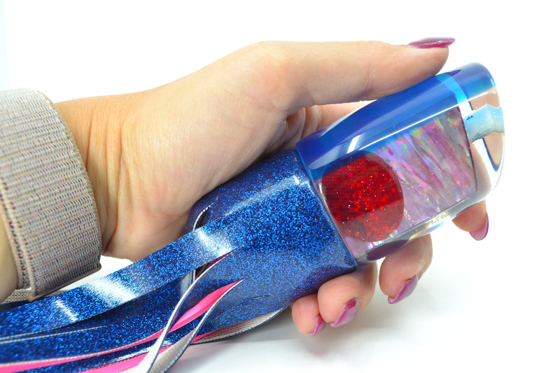 Marlin Magic Pink Awabi Blue Back Red Eyes Ruckus 12" 9oz Vinyl Blue