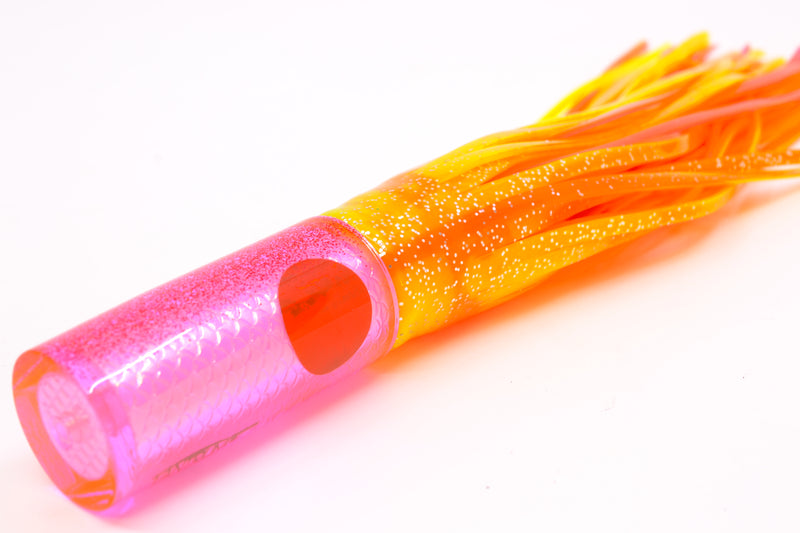TANTRUM Lures Pink Rainbow Scale Red Back Small AMN 7" 2.3oz Skirted Electric Chicken