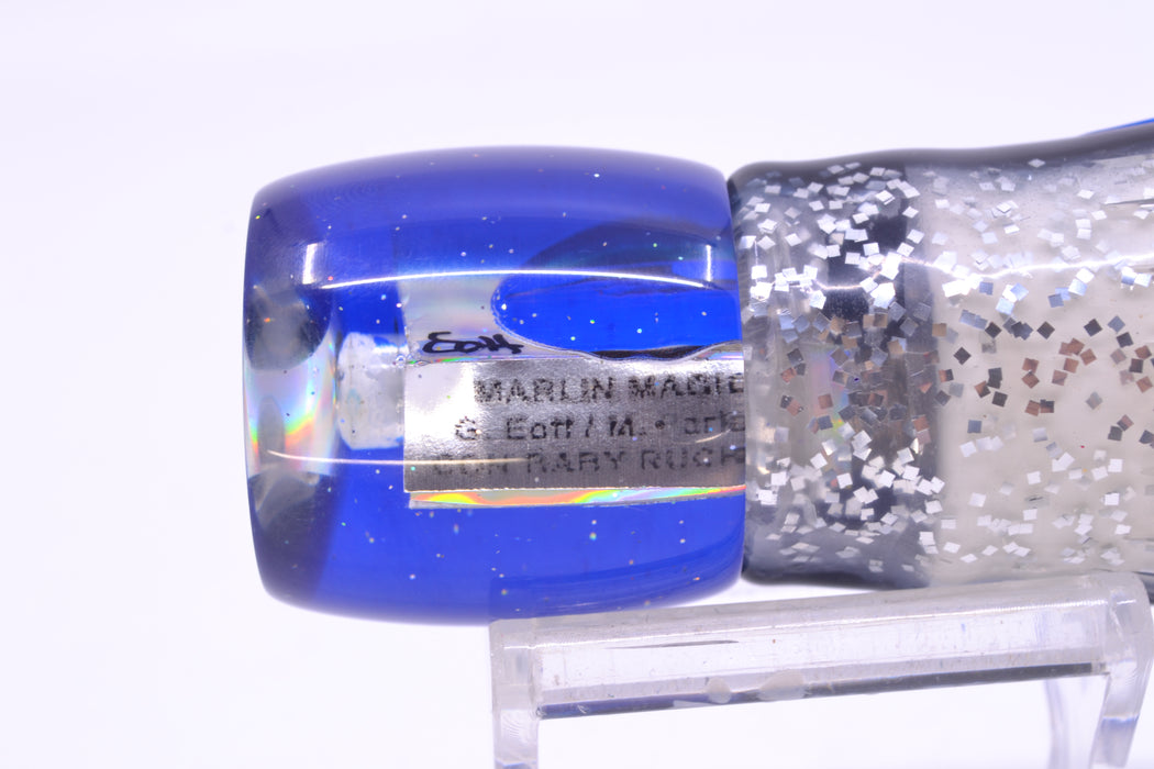 Marlin Magic White Awabi Blue Back Taxi Eyes Concave Baby Ruckus 9" 5oz Skirted