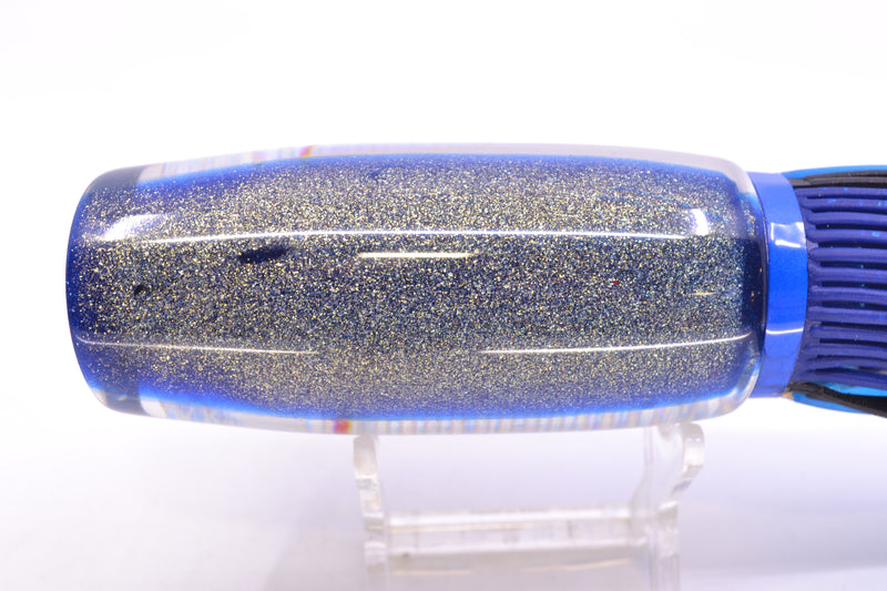 Amaral Lures Blue Pearl Rainbow Scale Silver Bar Blue Back Mamba 15" 9oz