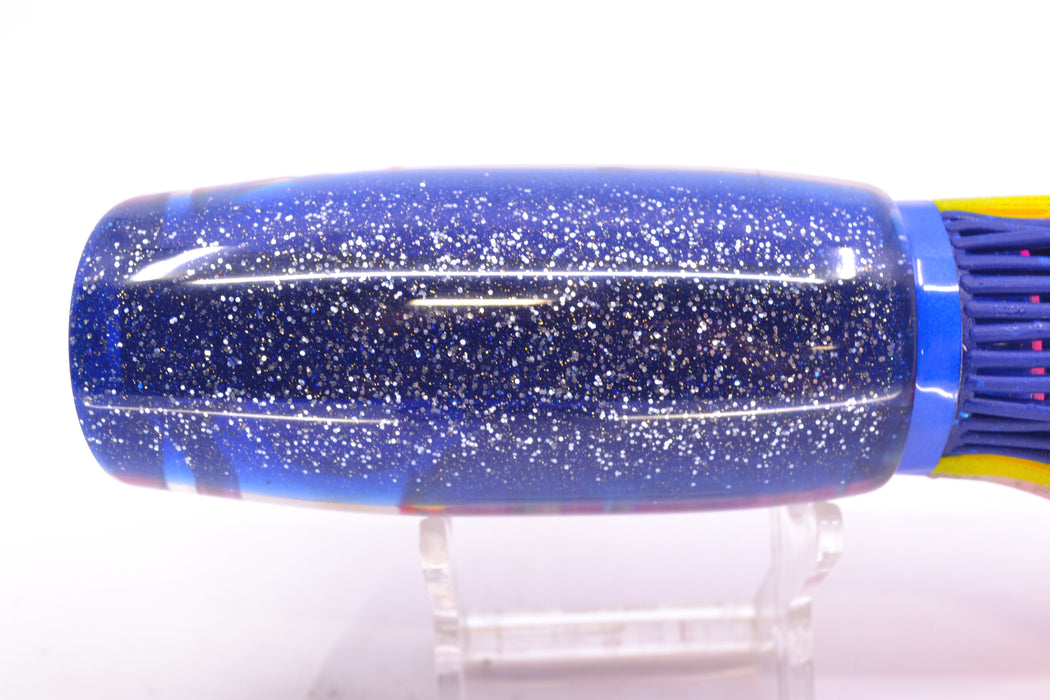 Amaral Lures Purple Marbled Abalone Ice Blue Stripes Blue Back Mamba 15" 9oz