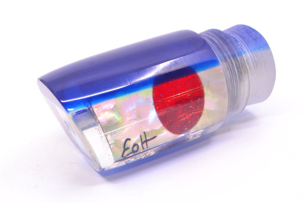 Marlin Magic Lures White Awabi Blue Back Red Eyes Henry 12" 8oz