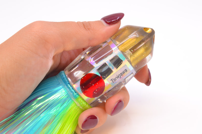 Tanigawa Lures Ice Rainbow Cracked Glass American Express 4-H Bullet 9"+ 9oz Strobez