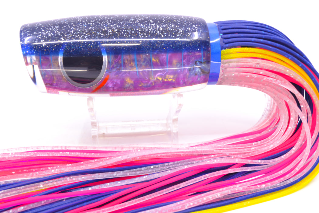 Amaral Lures Purple Marbled Abalone Ice Blue Stripes Blue Back Mamba 15" 9oz