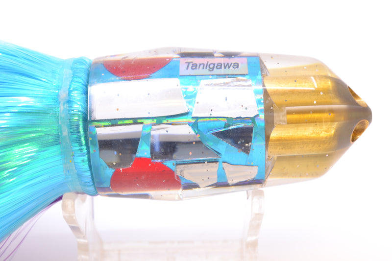 Tanigawa Lures Purple-Ice Blue Cracked Glass American Express 4-H Bullet 9"+ 9oz Strobez