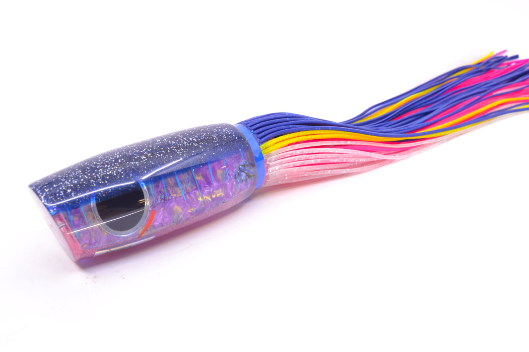Amaral Lures Purple Marbled Abalone Ice Blue Stripes Blue Back Mamba 15" 9oz