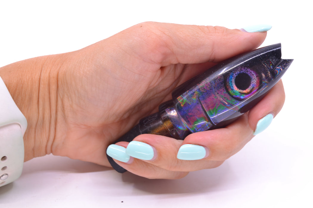 Aloha Lures Black Rainbow Black Back Super Ninja 9" 4oz GZE