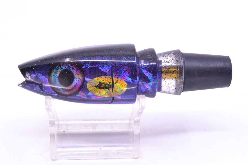 Aloha Lures Purple Rainbow Flake Black Back Super Ninja 9" 4oz GZE