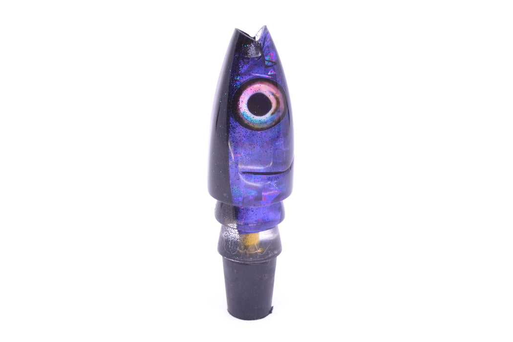 Aloha Lures Purple Rainbow Flake Black Back Super Ninja 9" 4oz GZE
