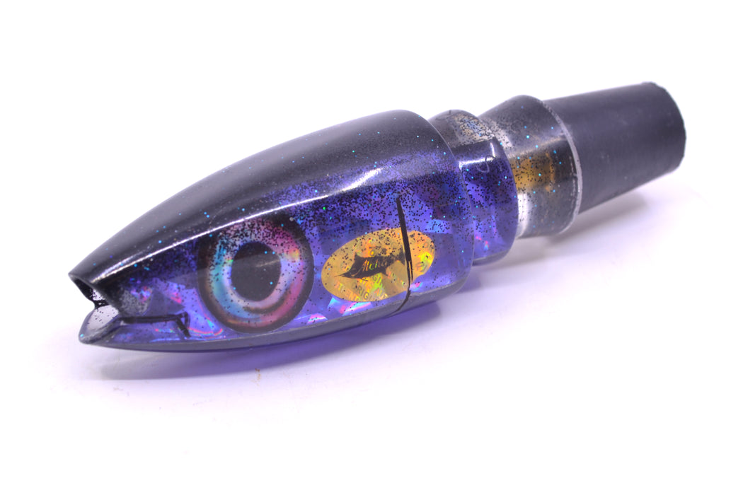 Aloha Lures Purple Rainbow Flake Black Back Super Ninja 9" 4oz GZE