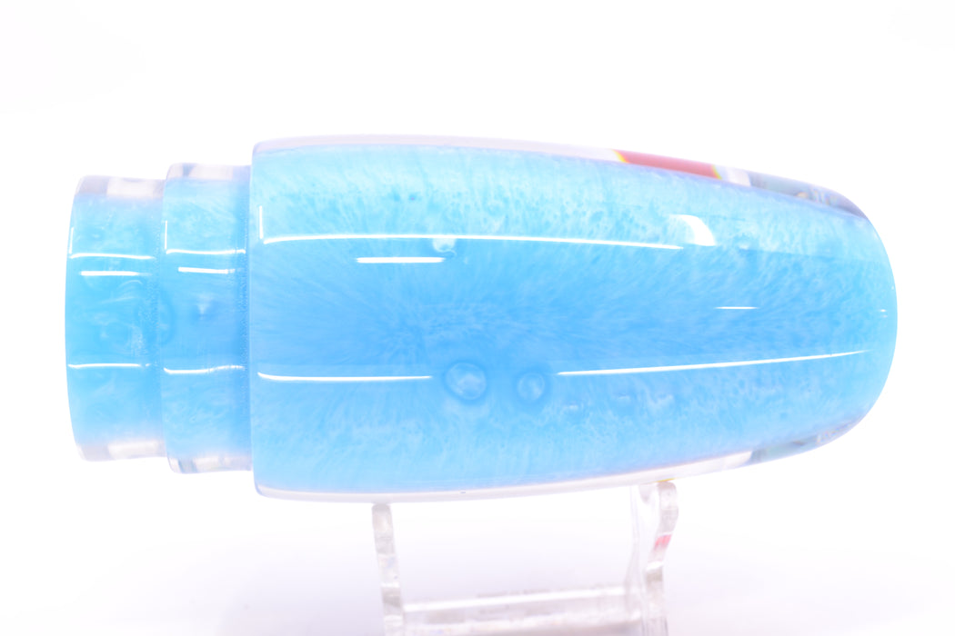 Koya Lures Ice Blue Pearl Ice Blue Back Red Eyes Large Poi Dog 16" 12oz