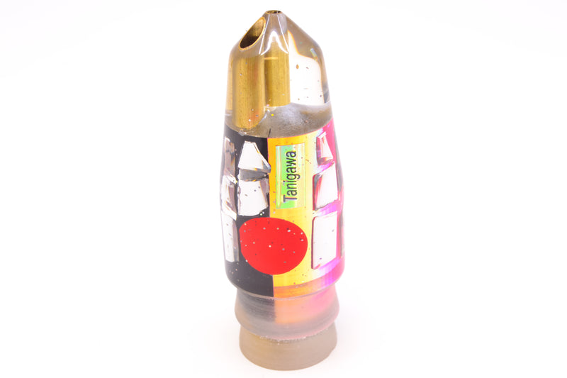 Tanigawa Lures Black-Pink Rainbow Cracked Glass Red Eyes 2-Hole Bullet 9"+ 7.8oz