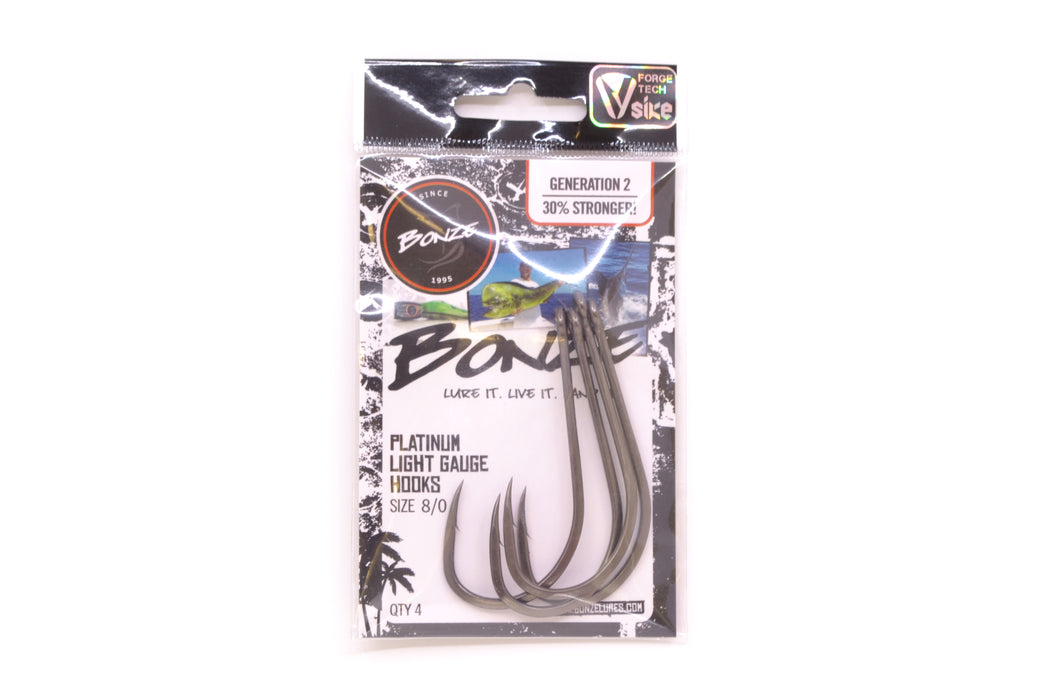 Bonze Platinum Light Gauge Hooks (4 PK) GZE