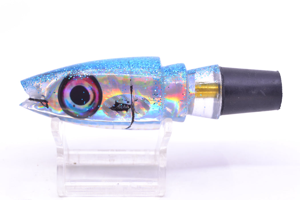Aloha Lures Silver Rainbow Ice Blue Back Super Ninja 9" 4oz GZE