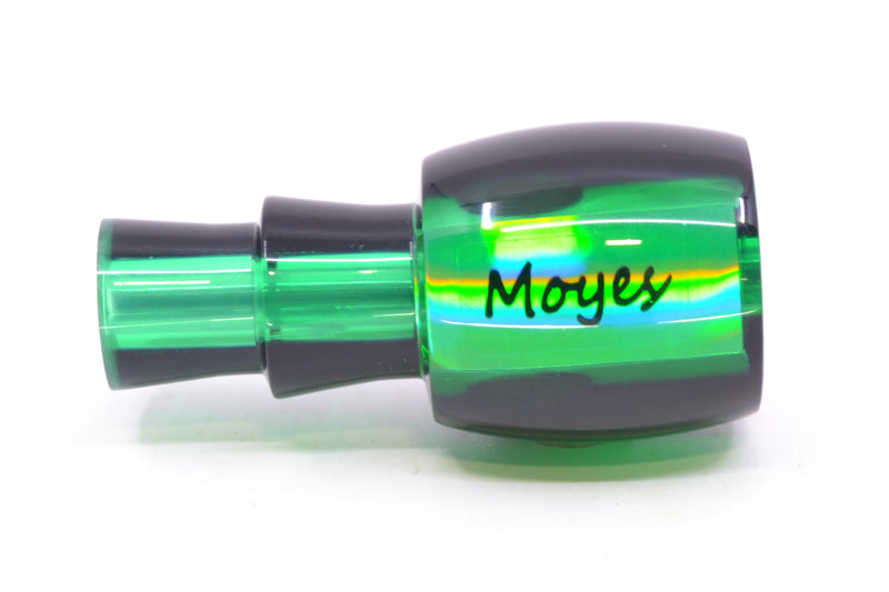 Moyes Lures Green MOP Black Back Taxi Eyes Tang 5" 1oz