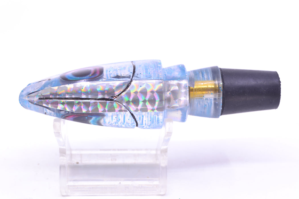 Aloha Lures Silver Rainbow Ice Blue Back Super Ninja 9" 4oz GZE