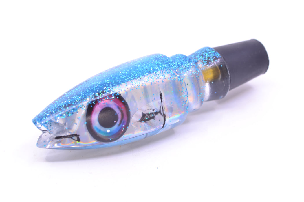 Aloha Lures Silver Rainbow Ice Blue Back Super Ninja 9" 4oz GZE