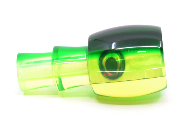 Moyes Lures Chartreuse MOP Green Back Taxi Eyes Tang 5" 1oz