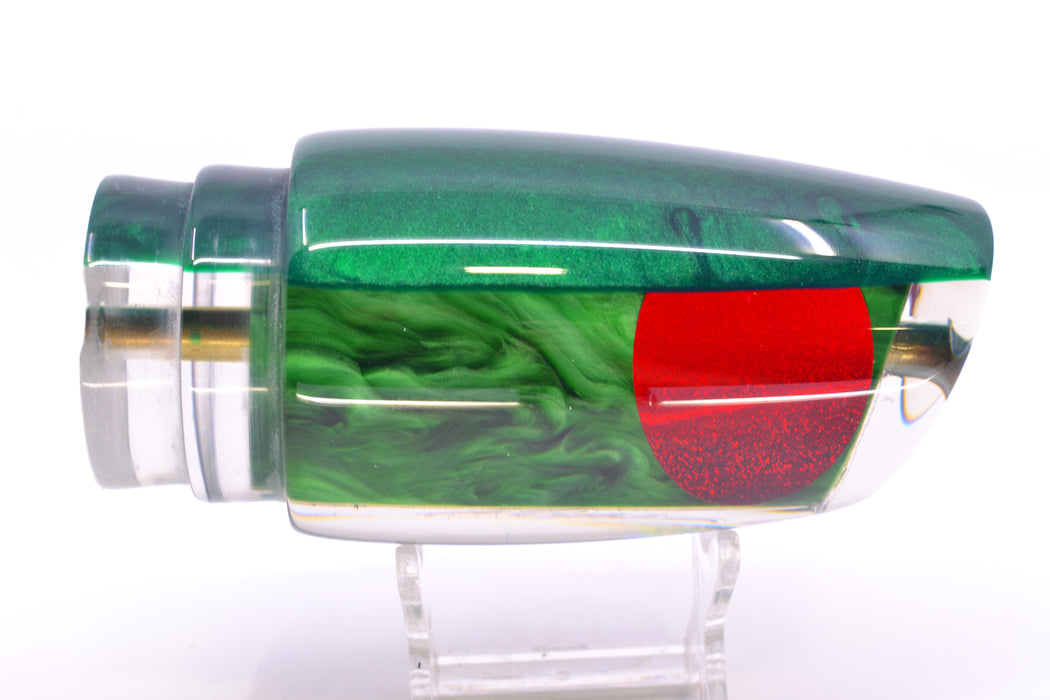 Koya Lures Green Pearl Green Back Red Eyes Large Poi Dog 16" 12oz