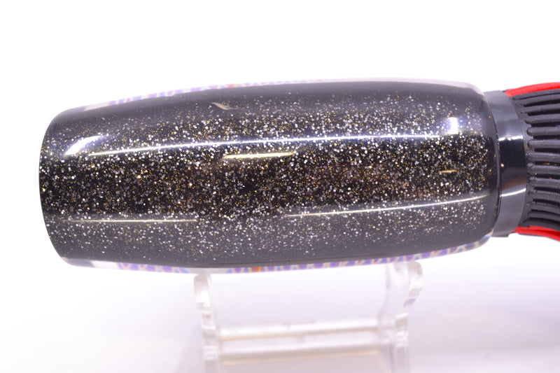 Amaral Lures Purple Pearl Rainbow Scale Light Purple Stripes Black Back Mamba 15" 9oz