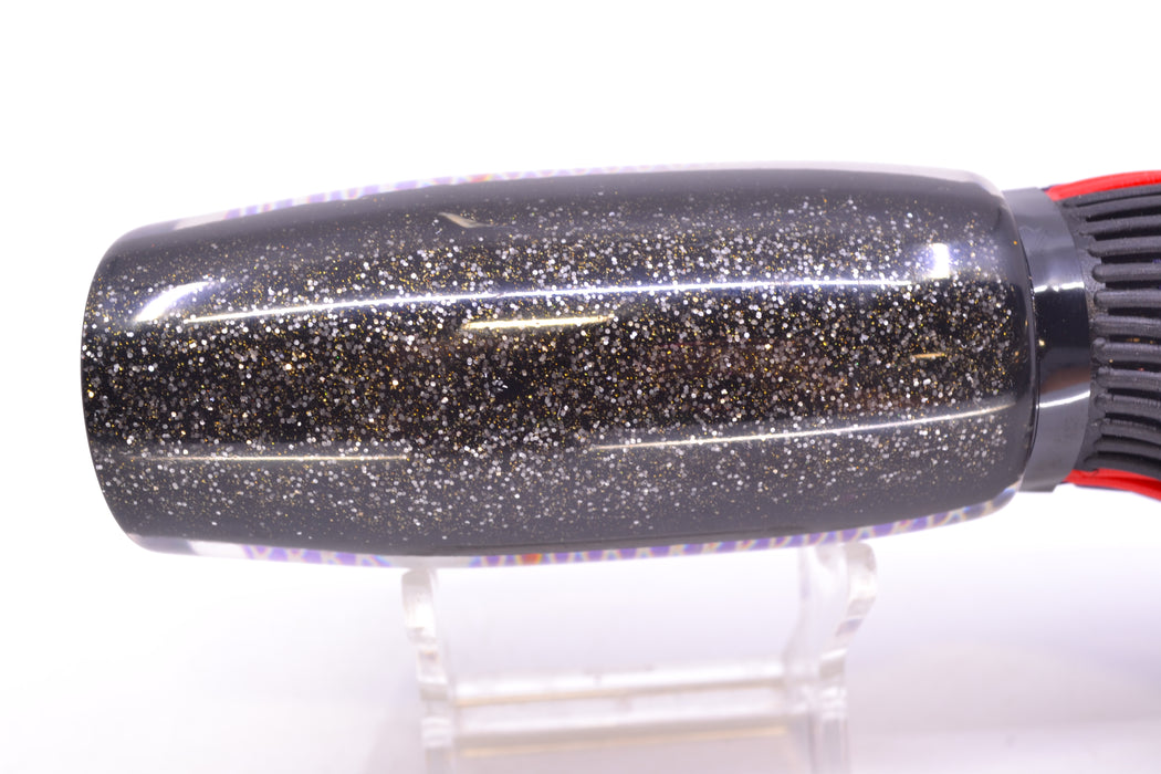 Amaral Lures Purple Pearl Rainbow Scale Light Purple Stripes Black Back Mamba 15" 9oz