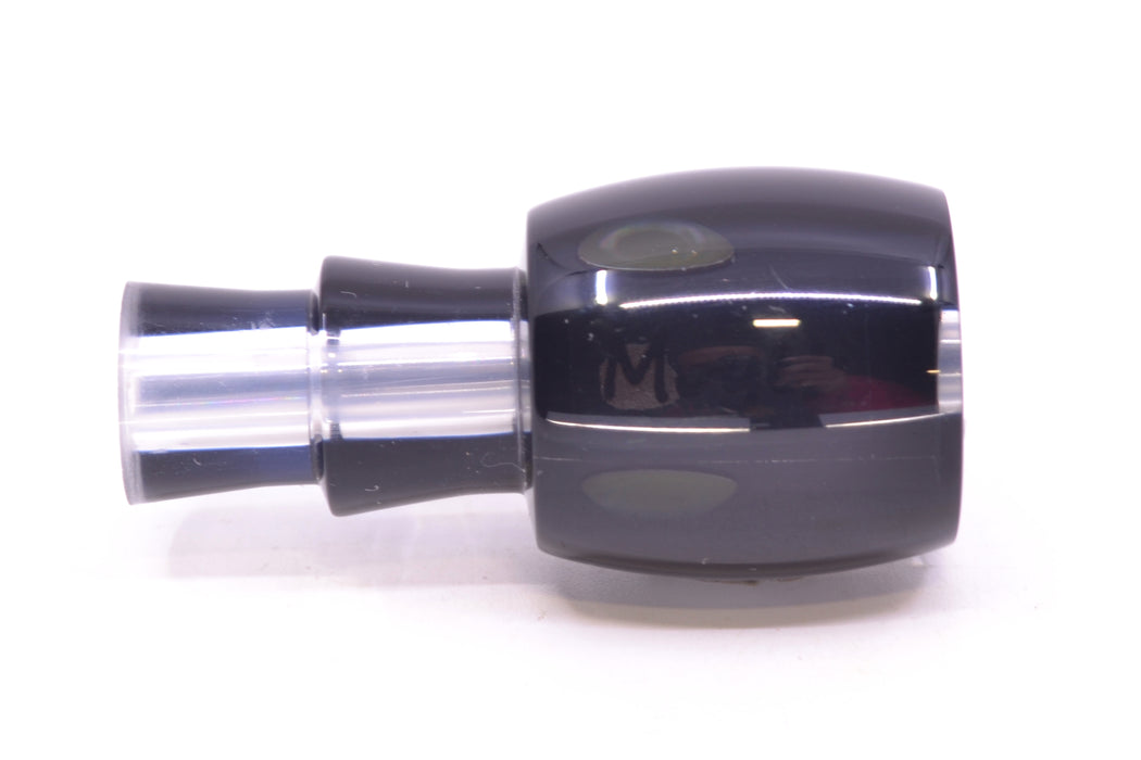 Moyes Lures Black Death Black Pearl Black Back Tang 5" 1oz