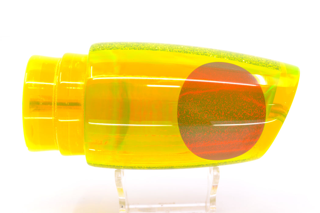 Koya Lures Chartreuse Rainbow Red Eyes Large Poi Dog 16" 12oz