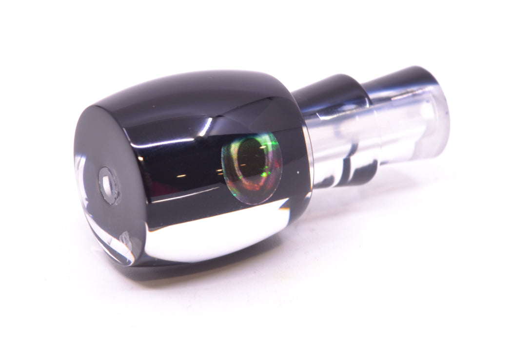 Moyes Lures Black Death Black Pearl Black Back Tang 5" 1oz