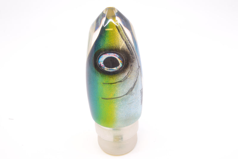 Tsutomu Lures Blue-Yellow-Silver Fish Head Benchmark Bullet 12" 5.3oz