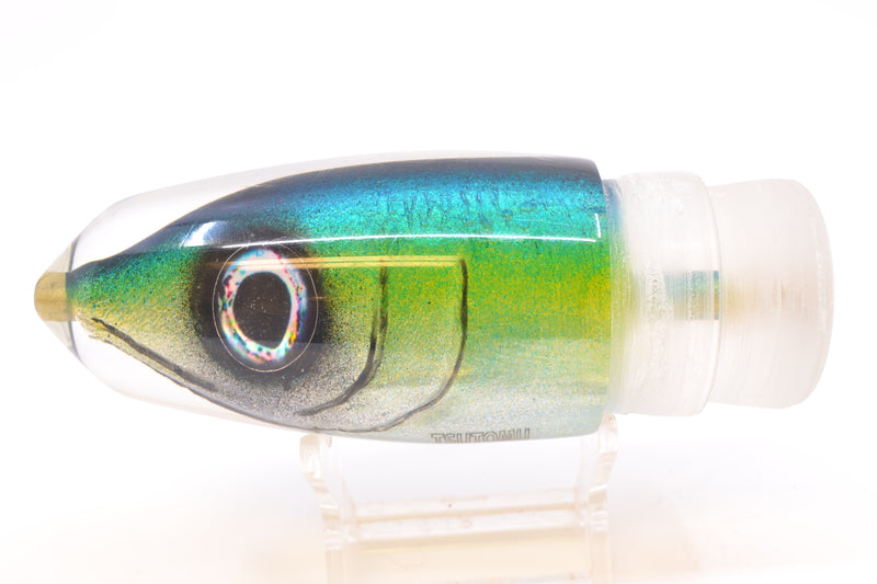 Tsutomu Lures Blue-Yellow-Silver Fish Head Benchmark Bullet 12" 5.3oz