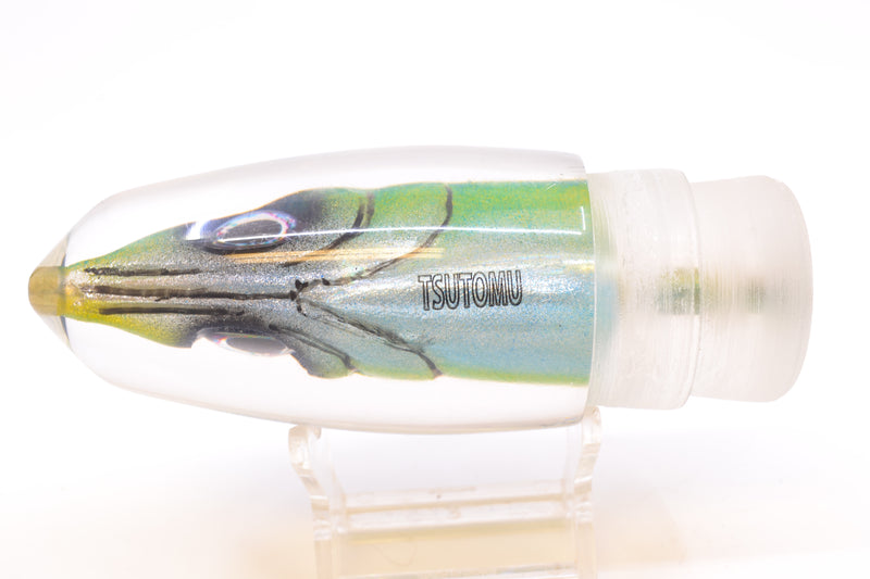 Tsutomu Lures Blue-Yellow-Silver Fish Head Benchmark Bullet 12" 5.3oz