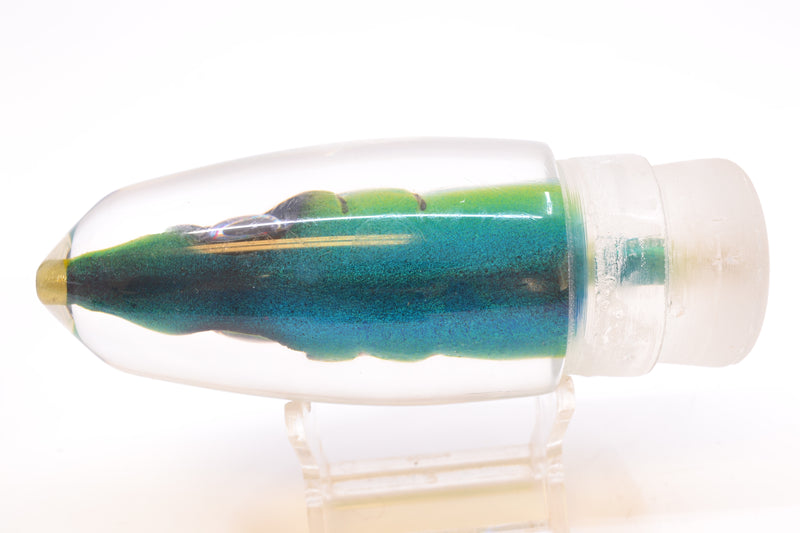 Tsutomu Lures Blue-Yellow-Silver Fish Head Benchmark Bullet 12" 5.3oz