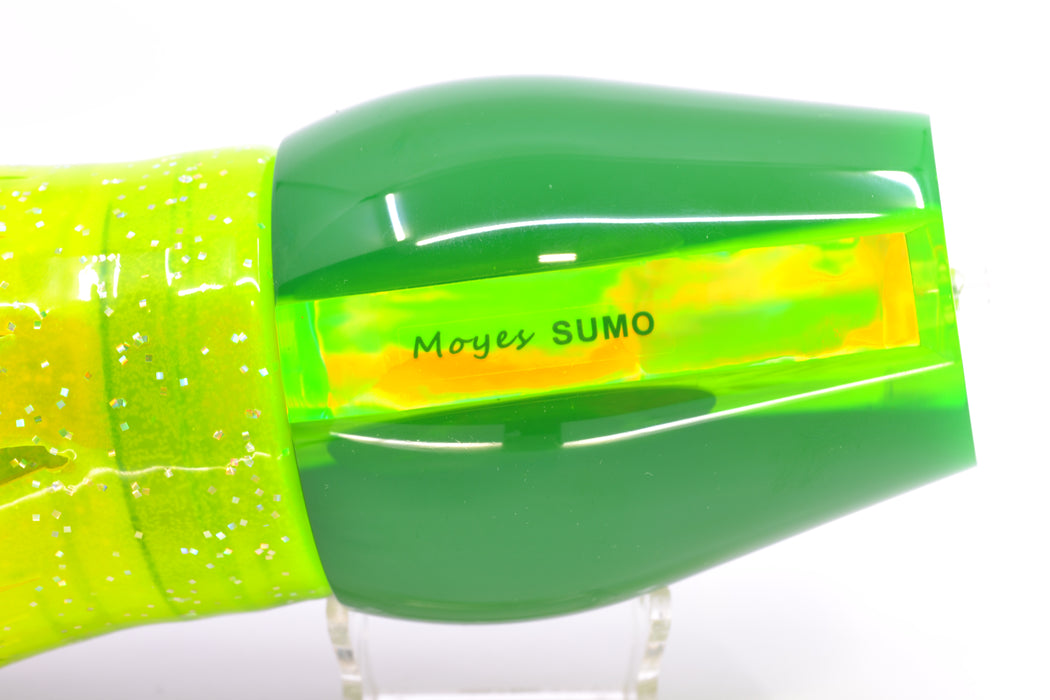 Moyes Lures Lime Green MOP Black Back Taxi Eyes Sumo Teaser 27oz Skirted Magic Johnson