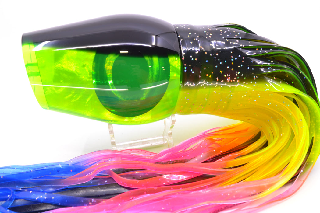 Moyes Lures Lime Green MOP Black Back Taxi Eyes Sumo Teaser 27oz Skirted Magic Johnson