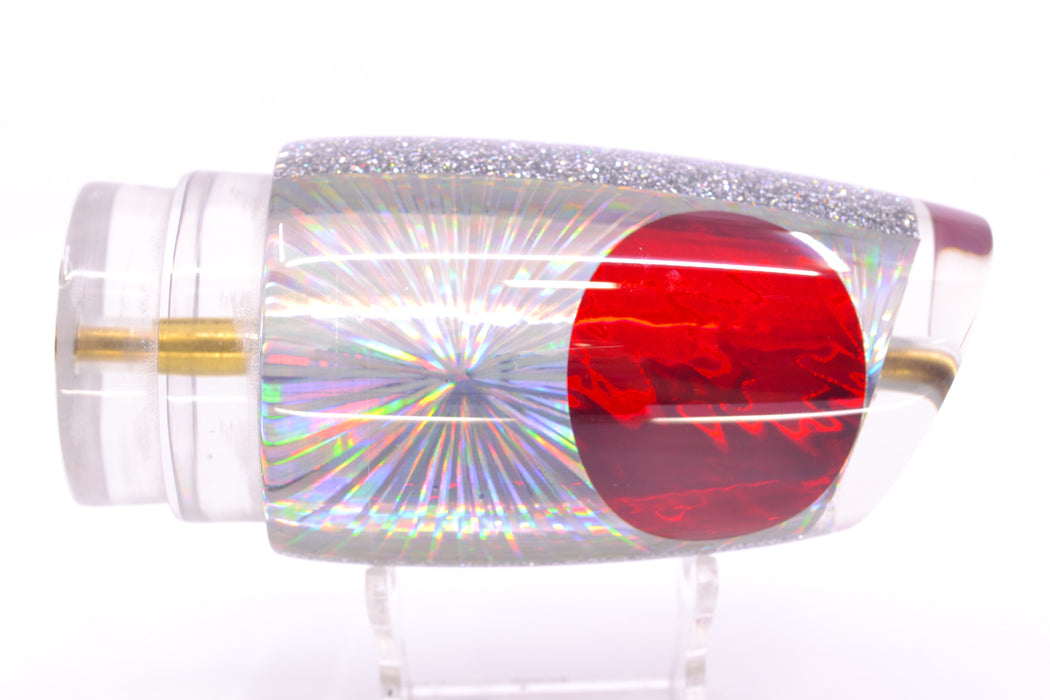 Koya Lures Silver Rainbow Starburst Red Eyes Large Poi Dog 16" 12oz