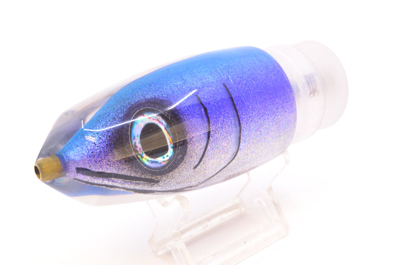 Tsutomu Lures Blue-Purple-Silver Fish Head Benchmark Bullet 12" 5.3oz