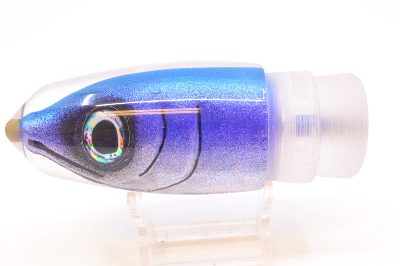 Tsutomu Lures Blue-Purple-Silver Fish Head Benchmark Bullet 12" 5.3oz