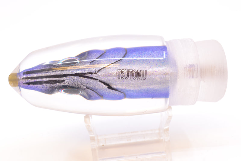 Tsutomu Lures Blue-Purple-Silver Fish Head Benchmark Bullet 12" 5.3oz