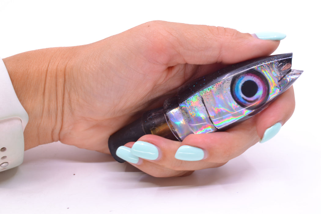 Aloha Lures Silver Rainbow Black Back Super Ninja 9" 4oz GZE