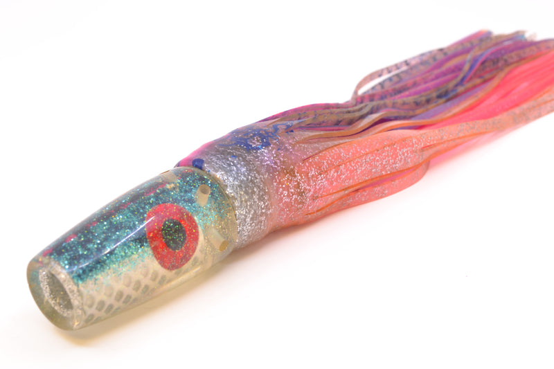 Unknown Silver Rainbow Scale Blue Back Jetted Smoker 9" 5oz Skirted New Pre-Owned