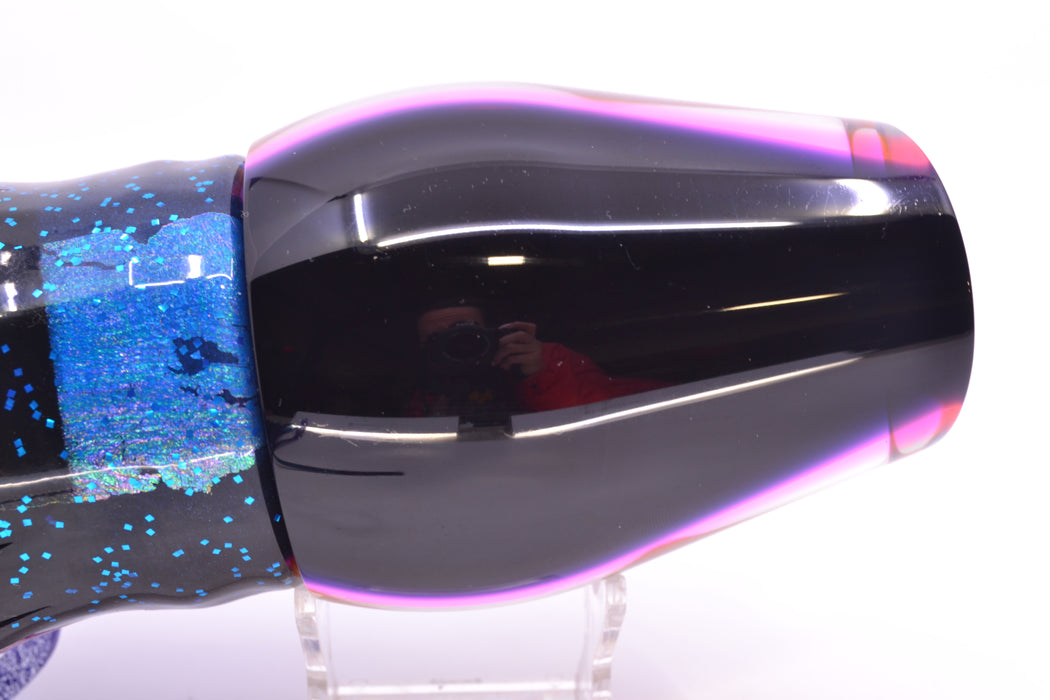 Moyes Lures Rainbow MOP Black-Pink Back Taxi Eyes Sumo Teaser 27oz Skirted