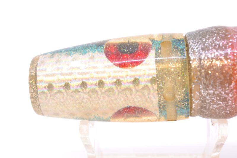 Unknown Silver Rainbow Scale Blue Back Jetted Smoker 9" 5oz Skirted New Pre-Owned