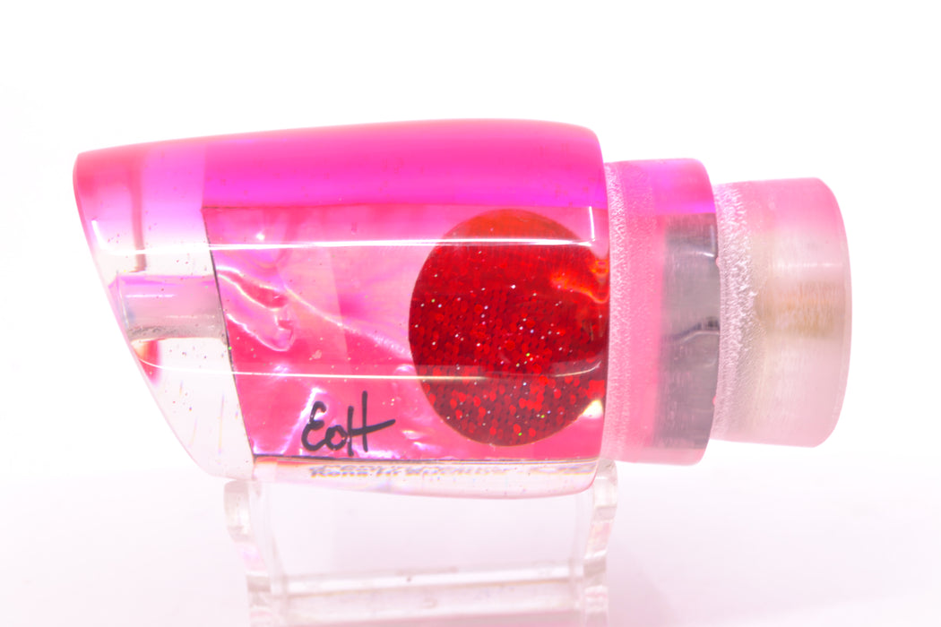 Marlin Magic Lures Pink MOP Pink Back Red Eyes Ruckus 12" 7.2oz